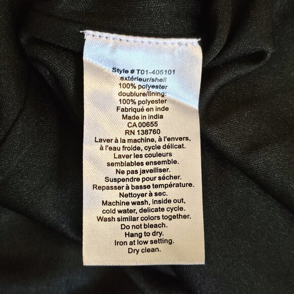 NWT STORK & BABE Black & White Gingham Flower Embroidered Maternity Top Size Med - Picture 7 of 7